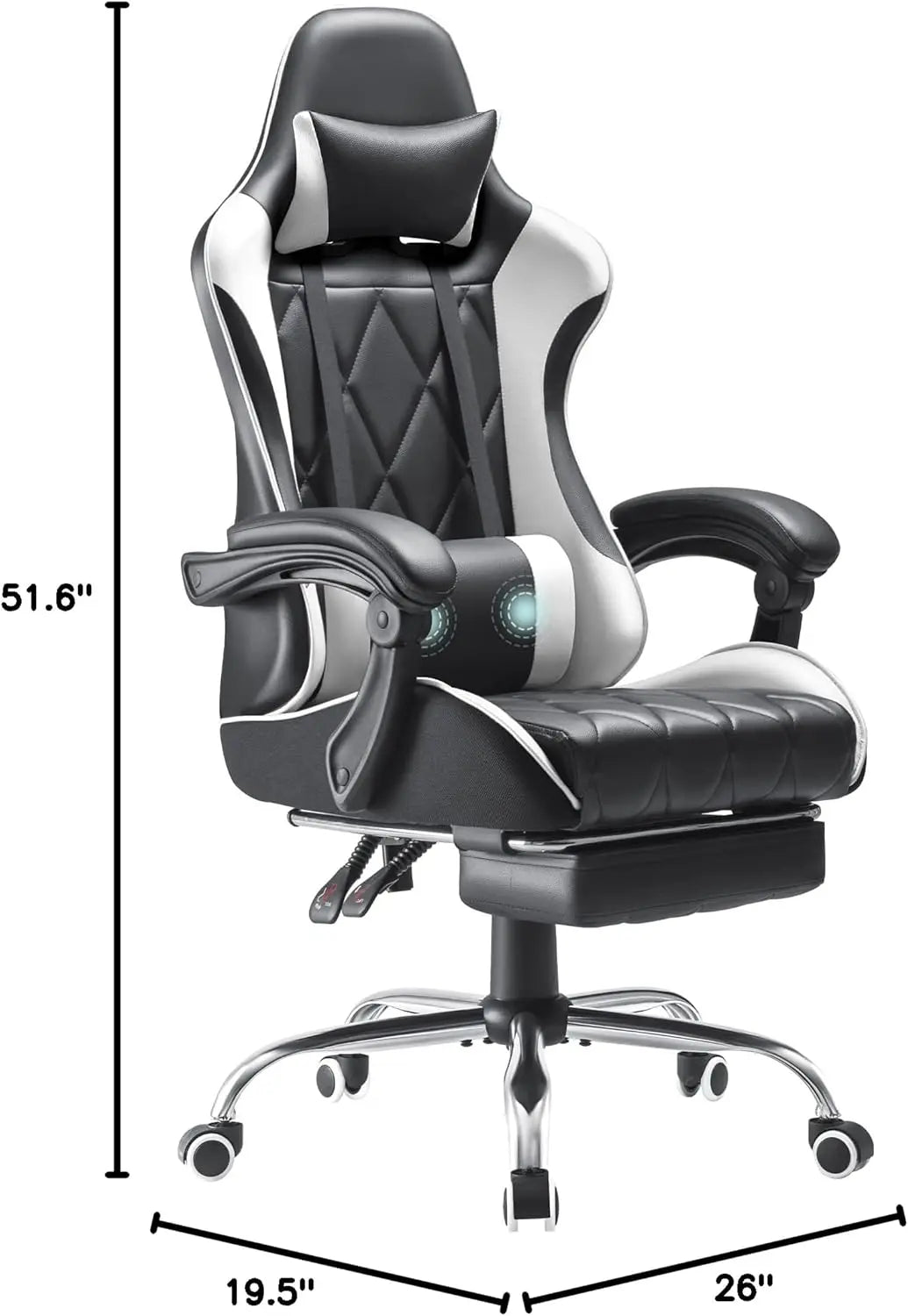 Ergonomic High Back Video Game Chair with Swivel S