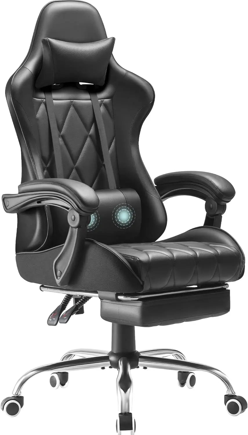 Ergonomic High Back Video Game Chair with Swivel S