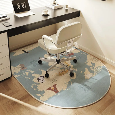 Gaming Chair Swivel Chair Desk Rug Tapete 양탄자